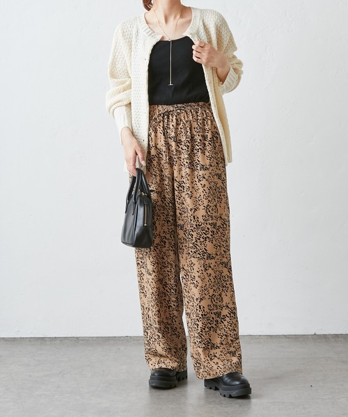 PUAL CE CIN（ピュアルセシン）の「アソートストレート柄パンツ（その他パンツ・レディース・ベージュ/ネイビー/ブラック・FREE）」の5枚目の写真