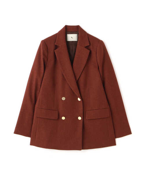 N.（N. Natural Beauty Basic）（エヌエヌナチュラルビューティーベーシック）の「【S Size Line】◆ダブルブレストカルゼストレッチジャケット（テーラードジャケット・レディース・ネイビー/ブラウン・SMALL/MEDIUM）」の16枚目の写真