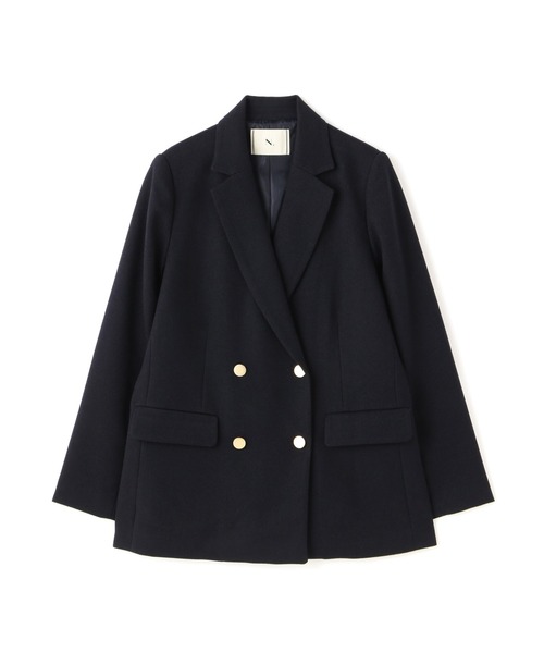 N.（N. Natural Beauty Basic）（エヌエヌナチュラルビューティーベーシック）の「【S Size Line】◆ダブルブレストカルゼストレッチジャケット（テーラードジャケット・レディース・ネイビー/ブラウン・SMALL/MEDIUM）」の14枚目の写真