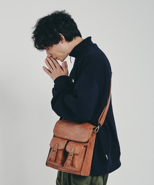 MUHET(ミュエータ)の「裏毛ハーフジップスウェット(スウェット・レディース・パープル/オレンジ/ネイビー/ダークブラウン/カーキ/ライトベージュ・X-LARGE/MEDIUM)」の19枚目の写真