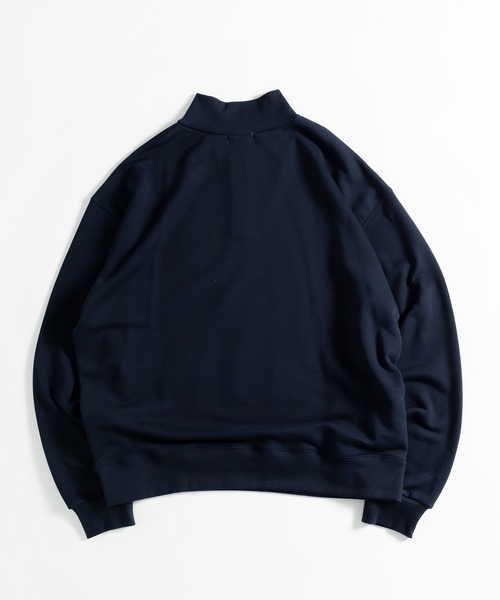 MUHET(ミュエータ)の「裏毛ハーフジップスウェット(スウェット・レディース・パープル/オレンジ/ネイビー/ダークブラウン/カーキ/ライトベージュ・X-LARGE/MEDIUM)」の9枚目の写真