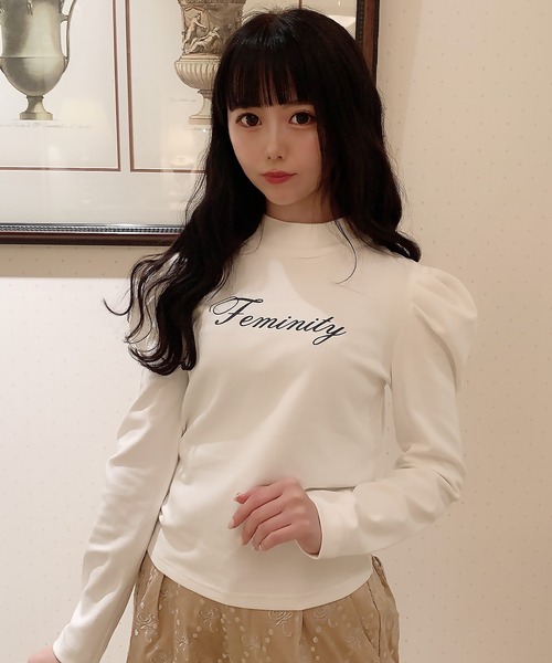 Swankiss（スワンキス）の「TS feminity logoT（シャツ/ブラウス・レディース・ホワイト/レッド/ブラック・FREE）」の2枚目の写真