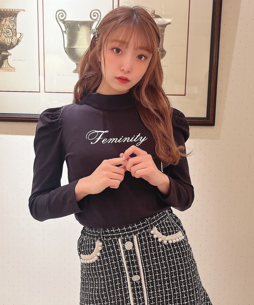 Swankiss（スワンキス）の「TS feminity logoT（シャツ/ブラウス・レディース・ホワイト/レッド/ブラック・FREE）」の3枚目の写真