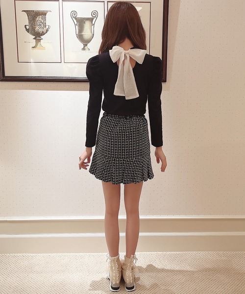 Swankiss（スワンキス）の「TS feminity logoT（シャツ/ブラウス・レディース・ホワイト/レッド/ブラック・FREE）」の7枚目の写真