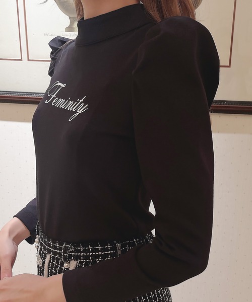 Swankiss（スワンキス）の「TS feminity logoT（シャツ/ブラウス・レディース・ホワイト/レッド/ブラック・FREE）」の9枚目の写真
