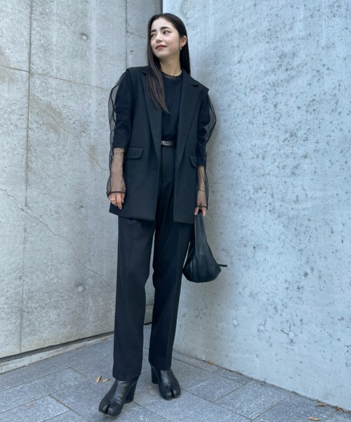 ReNorm（リノーム）の「【井手祐来コラボ】SET UPジレ（ベスト・レディース・ブラック/チャコール・フリー）」の10枚目の写真