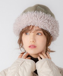 polcadot | 2トーンボア トークワッチ(ニットキャップ/ビーニー)