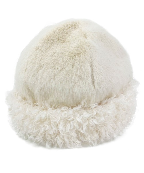 polcadot（ポルカドット）の「2トーンボア トークワッチ（ニットキャップ/ビーニー・レディース・ブラック/グリーン/ホワイト・FREE）」の9枚目の写真