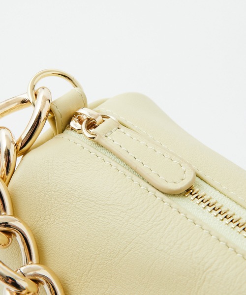 GALLARDAGALANTE（ガリャルダガランテ）の「【2.718】チェーンハンドルバッグ（ハンドバッグ・レディース・グレイッシュベージュ/ライトイエロー・FREE）」の12枚目の写真