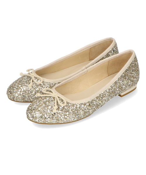 バレエ J Silko シルコウ フォースエードサテンレースバレエスニーカー