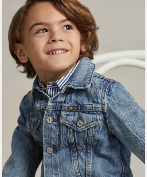 POLO RALPH LAUREN CHILDRENSWEAR(ポロ ラルフ ローレン チルドレンズウェア)の「デニム トラッカー ジャケット(デニムジャケット・キッズ・ネイビー系1・4/6/7/3/2)」の8枚目の写真