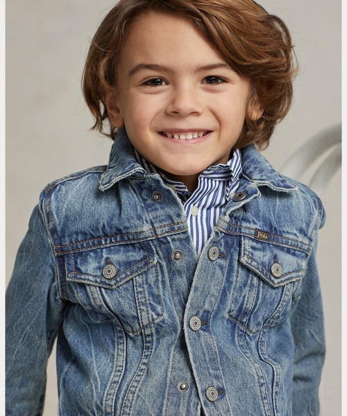 POLO RALPH LAUREN CHILDRENSWEAR(ポロ ラルフ ローレン チルドレンズウェア)の「デニム トラッカー ジャケット(デニムジャケット・キッズ・ネイビー系1・4/6/7/3/2)」の9枚目の写真