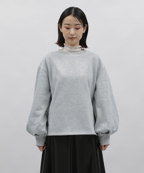 LAKOLE（ラコレ）の「配色ステッチ裏起毛プルオーバー / 180664（スウェット・レディース・ブラック/グレー/オフホワイト・SMALL/MEDIUM）」の16枚目の写真