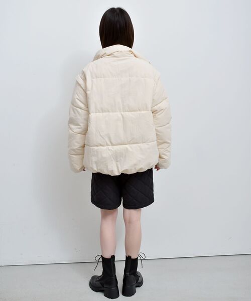 RETRO GIRL（レトロガール）の「2way中綿BZ（ブルゾン・レディース・ライトグレー/ナチュラル/ブラック・FREE）」の7枚目の写真