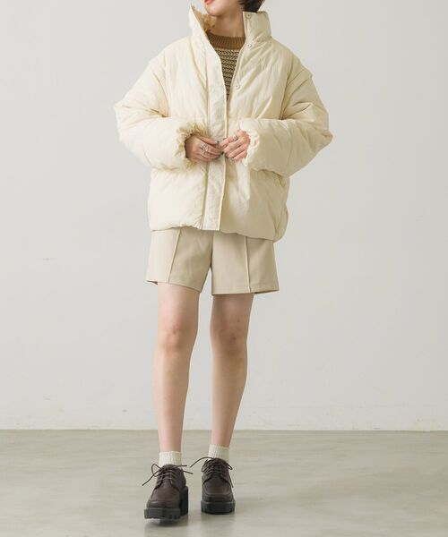 RETRO GIRL（レトロガール）の「2way中綿BZ（ブルゾン・レディース・ライトグレー/ナチュラル/ブラック・FREE）」の8枚目の写真