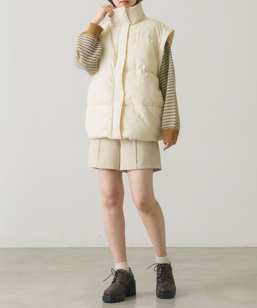 RETRO GIRL（レトロガール）の「2way中綿BZ（ブルゾン・レディース・ライトグレー/ナチュラル/ブラック・FREE）」の17枚目の写真