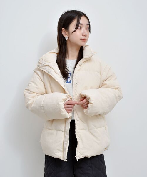 RETRO GIRL（レトロガール）の「2way中綿BZ（ブルゾン・レディース・ライトグレー/ナチュラル/ブラック・FREE）」の18枚目の写真