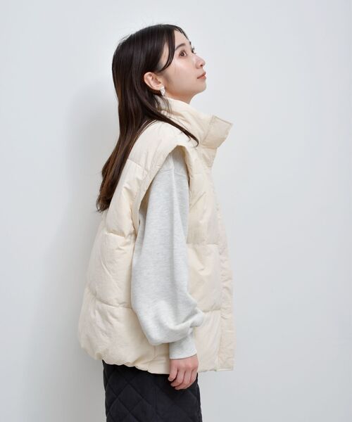 RETRO GIRL（レトロガール）の「2way中綿BZ（ブルゾン・レディース・ライトグレー/ナチュラル/ブラック・FREE）」の22枚目の写真