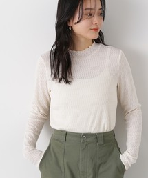 N.（N. Natural Beauty Basic） | ◆ボトルネックシアーインナーカットソー(Tシャツ/カットソー)