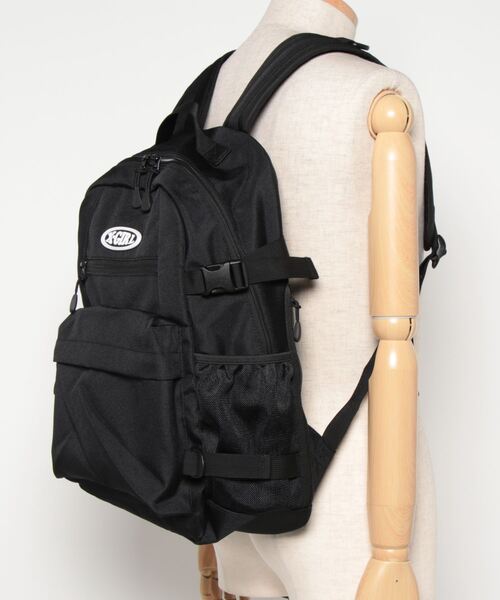 X-girl（エックスガール）の「【X-girl /エックスガール】 OVAL LOGO BACKPACK（バックパック/リュック・レディース・ブラック/グレー・FREE）」の6枚目の写真