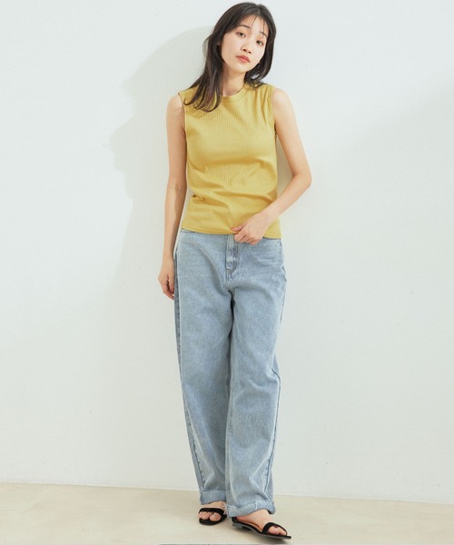 Jayro（ジャイロ）の「トタンテレコタンクトップ（タンクトップ・レディース・ブラック/オフホワイト/イエロー/グリーン・M）」の7枚目の写真