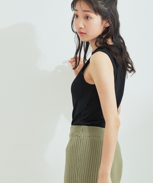 Jayro（ジャイロ）の「トタンテレコタンクトップ（タンクトップ・レディース・ブラック/オフホワイト/イエロー/グリーン・M）」の11枚目の写真
