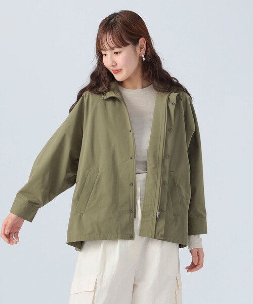 BEAMS HEART（ビームスハート）の「ポンチョ風 ブルゾン（ブルゾン・レディース・ネイビー/アイボリー/オリーブ・FREE）」の8枚目の写真