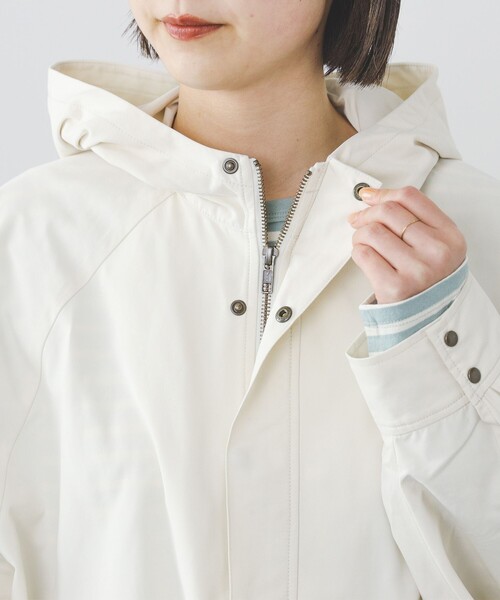 BEAMS HEART（ビームスハート）の「ポンチョ風 ブルゾン（ブルゾン・レディース・ネイビー/アイボリー/オリーブ・FREE）」の15枚目の写真