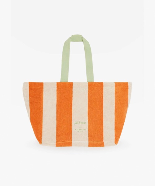 Maison Kitsune（メゾンキツネ）の「STRIPED BEACH BAG（トートバッグ