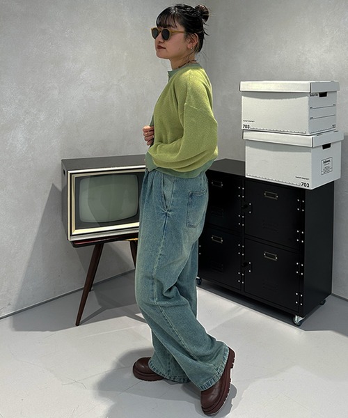 kutir（クティール）の「ハートボタンカーディガン（カーディガン/ボレロ・レディース・ブルー/グリーン・FREE）」の15枚目の写真