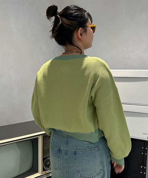 kutir（クティール）の「ハートボタンカーディガン（カーディガン/ボレロ・レディース・ブルー/グリーン・FREE）」の13枚目の写真