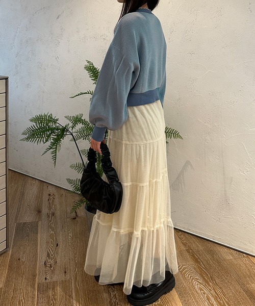 kutir（クティール）の「ハートボタンカーディガン（カーディガン/ボレロ・レディース・ブルー/グリーン・FREE）」の12枚目の写真