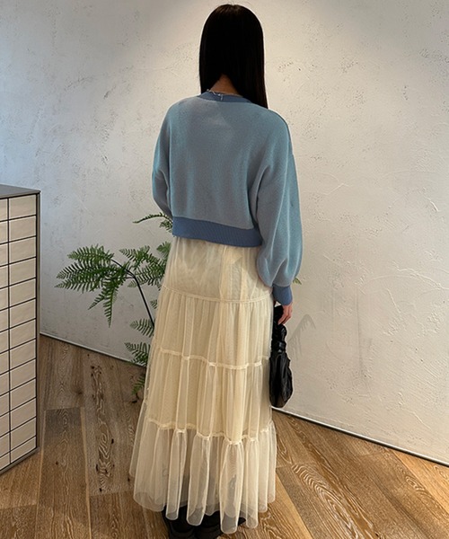 kutir（クティール）の「ハートボタンカーディガン（カーディガン/ボレロ・レディース・ブルー/グリーン・FREE）」の16枚目の写真