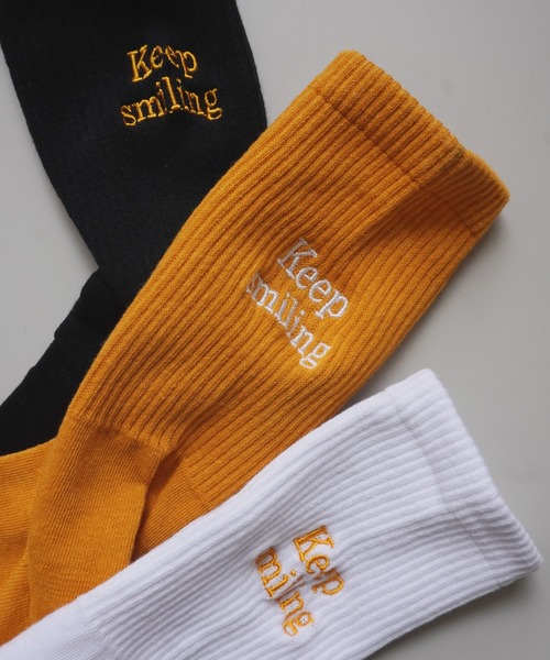 Port（ポート）の「バックロゴ 刺繍 クルーソックス 3足セット / 3P