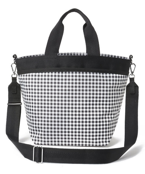 BUCKET TOTE ギンガムチェックノワール（トートバッグ）｜LeSportsac（レスポートサック）のファッション通販 ZOZOTOWN