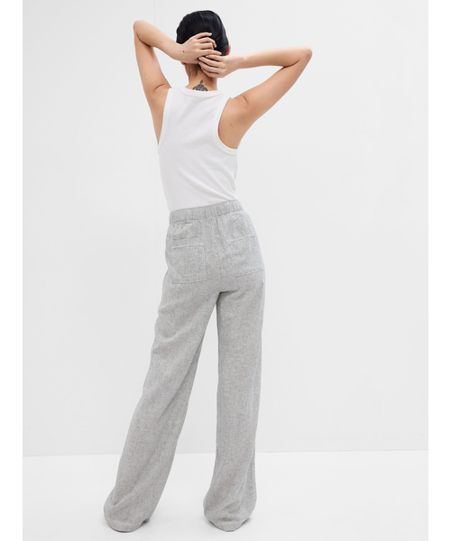 GAP（ギャップ）の「ウォッシュウェル リネン ワイドパンツ
