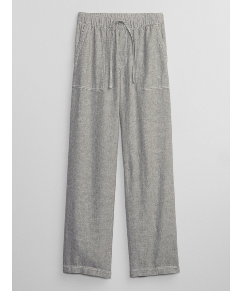 GAP(ギャップ)の「ウォッシュウェル リネン ワイドパンツ(その他パンツ・レディース・ベージュ/ホワイト/ブルー・XS/S/M/XXS/L)」の7枚目の写真