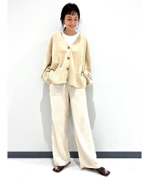 GAP(ギャップ)の「ウォッシュウェル リネン ワイドパンツ(その他パンツ・レディース・ベージュ/ホワイト/ブルー・XS/S/M/XXS/L)」の18枚目の写真