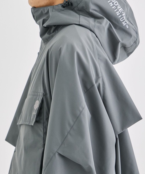 ALMOSTBLACK(オールモストブラック)の「【ALMOSTBLACK/オールモストブラック】GORETEX INFINIUM HOODIE COAT(その他アウター・メンズ・ブラック/グレー・1/2)」の7枚目の写真