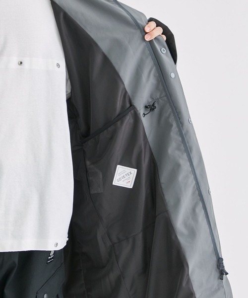 ALMOSTBLACK(オールモストブラック)の「【ALMOSTBLACK/オールモストブラック】GORETEX INFINIUM HOODIE COAT(その他アウター・メンズ・ブラック/グレー・1/2)」の10枚目の写真