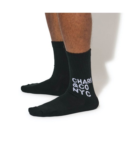 CHARI&CO（チャリアンドコー）の「MODERN LOGO SOCKS 靴下 ソックス（ソックス/靴下・メンズ・ホワイト/ブラック・FREE）」の7枚目の写真