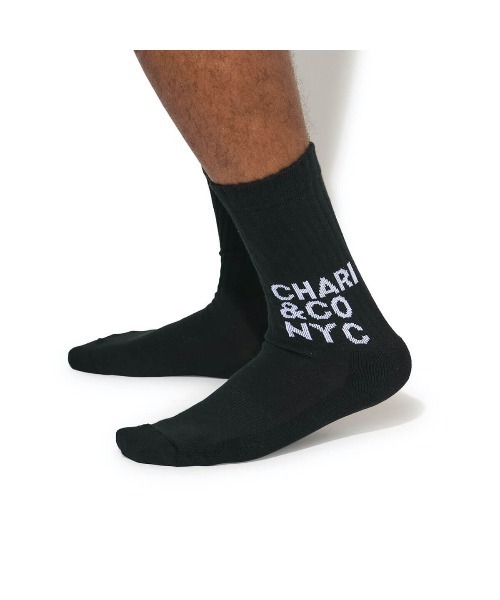 CHARI&CO（チャリアンドコー）の「MODERN LOGO SOCKS 靴下 ソックス（ソックス/靴下・メンズ・ホワイト/ブラック・FREE）」の8枚目の写真