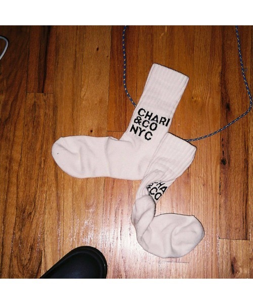 CHARI&CO（チャリアンドコー）の「MODERN LOGO SOCKS 靴下 ソックス（ソックス/靴下・メンズ・ホワイト/ブラック・FREE）」の9枚目の写真