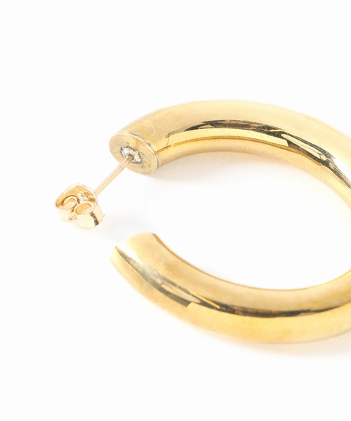 【関税込み】Laura Lombardi ゴールド Curve ピアス Laura Lombardi】CURVE EARRING (ピアス) | アダムエロペ(ADAM