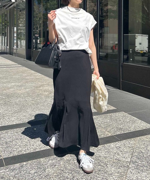 CAPRICIEUX LE'MAGE（カプリシューレマージュ）の「ノースリフロッキーTシャツ（Tシャツ/カットソー・レディース・ブルー/チャコールグレー/ベージュ/ホワイト・FREE）」の10枚目の写真