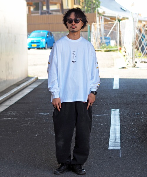 Leyline（レイライン）の「【Leyline】Smoking l/s tee（Tシャツ/カットソー・メンズ・ブラック/ホワイト・MEDIUM/LARGE/X-LARGE）」の3枚目の写真