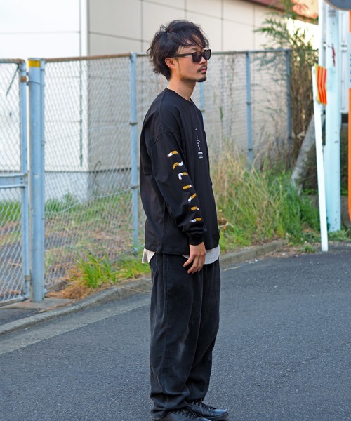 Leyline（レイライン）の「【Leyline】Smoking l/s tee（Tシャツ/カットソー・メンズ・ブラック/ホワイト・MEDIUM/LARGE/X-LARGE）」の4枚目の写真