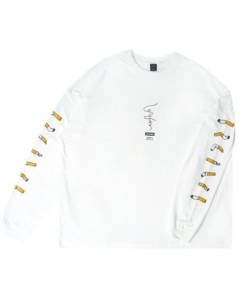 Leyline（レイライン）の「【Leyline】Smoking l/s tee（Tシャツ/カットソー・メンズ・ブラック/ホワイト・MEDIUM/LARGE/X-LARGE）」の5枚目の写真