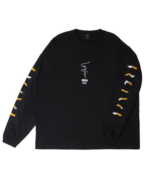 Leyline（レイライン）の「【Leyline】Smoking l/s tee（Tシャツ/カットソー・メンズ・ブラック/ホワイト・MEDIUM/LARGE/X-LARGE）」の8枚目の写真