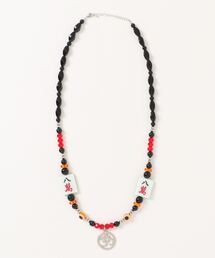 Revo. | ［PSYCHO☆NATION］麻雀牌モチーフ ビーズネックレス(ネックレス)